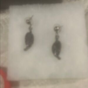 Elegant Black Drop Earrings